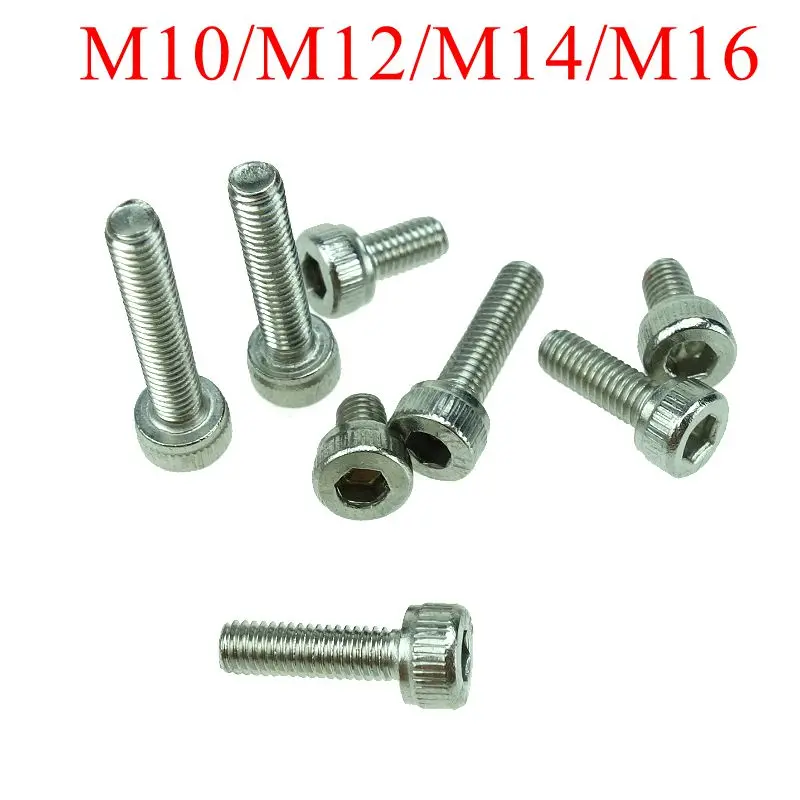 M10 M12 M14 M16 DIN912 304 винты с шестигранной головкой из нержавеющей стали внутренняя