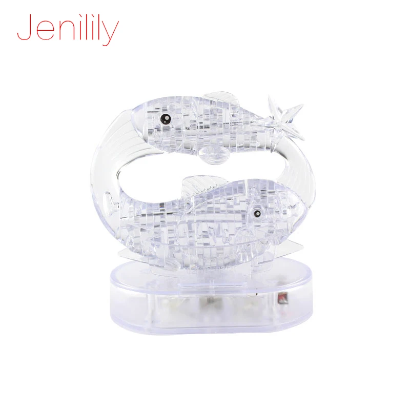 3D-пазл Jenilily 9042 с кристаллами и фонариком модель сделай сам игрушка для детей