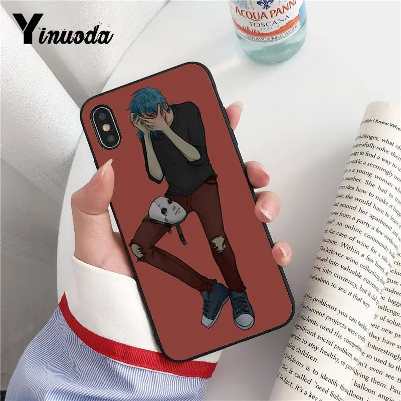 Yinuoda Sally Face игровой чехол черный мягкий для телефона iPhone 8 7 6 6S Plus 5 5S SE XR X XS MAX Coque