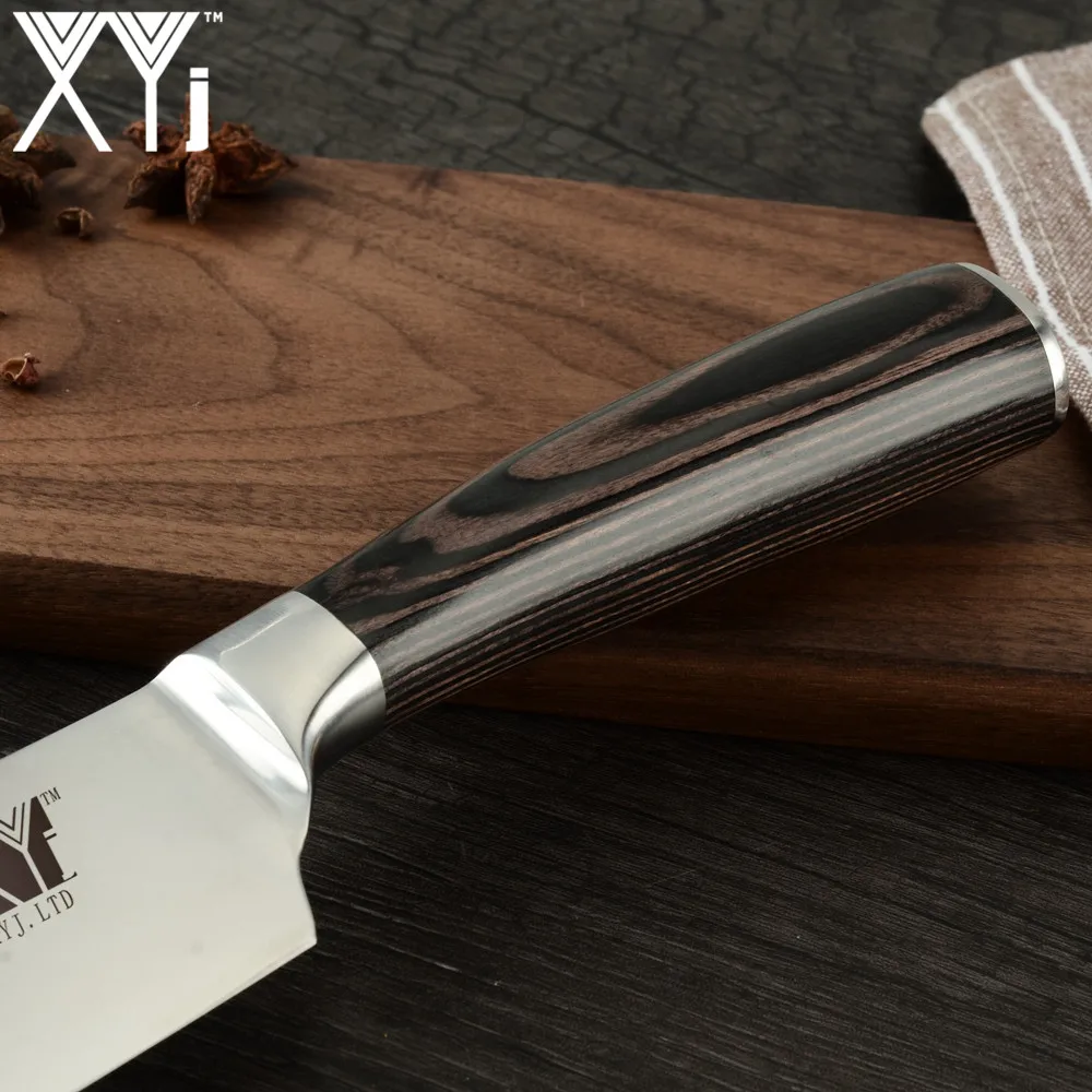XYj кухонный нож 4cr13 шеф повара из нержавеющей стали японский инструмент для