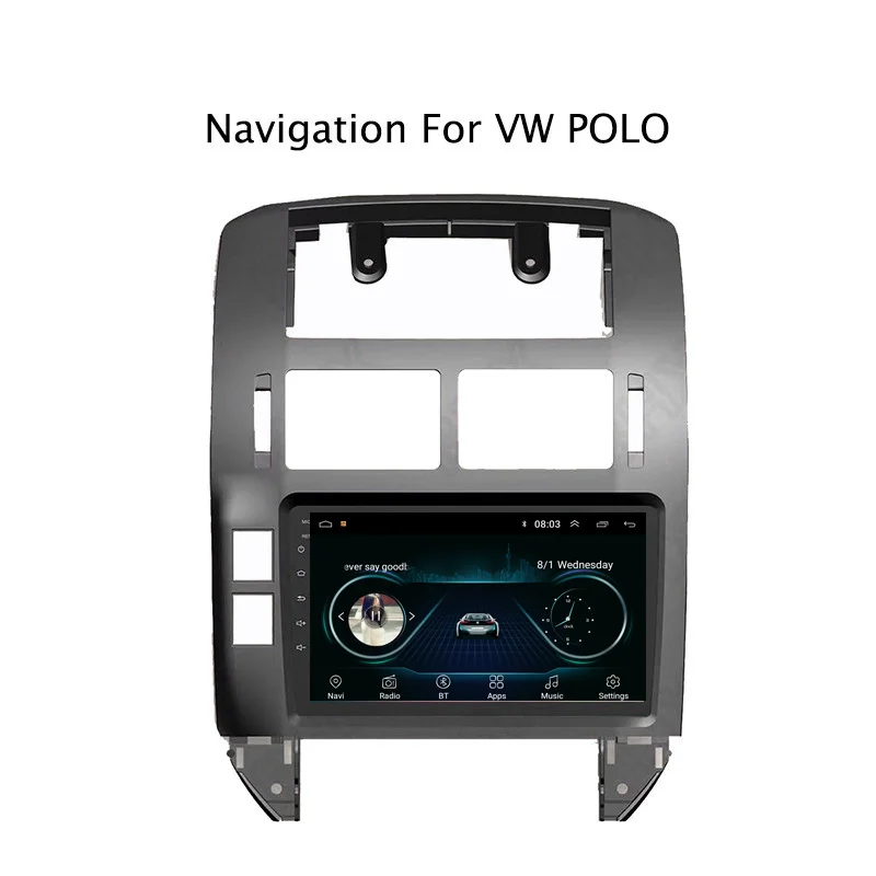 9 &quot2.5D IPS Android 8 1 автомобильный DVD GPS плеер для VW Polo 2004 2010 Радио стерео головное