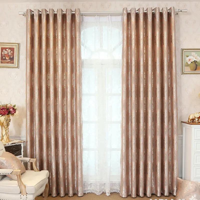 

New Arrival Luxury Jacquard Blackout Curtain for Living room Kitchen Bedroom Window Door Modern Style Home Decoration