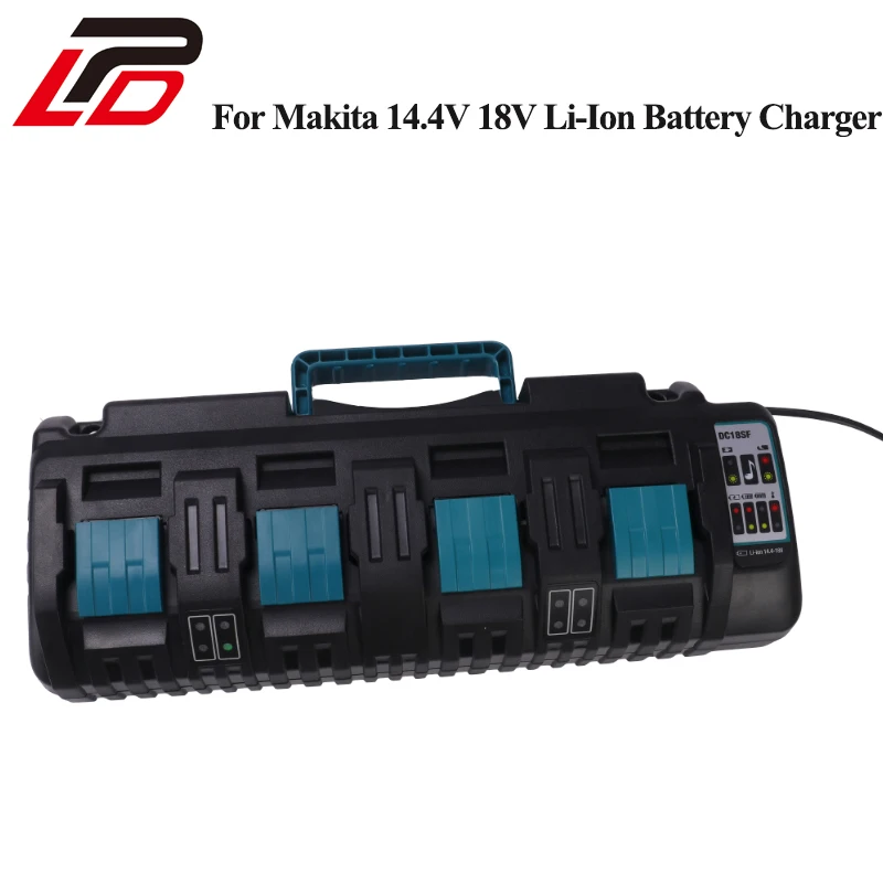 Устройство для быстрой зарядки с 4 портами Makita DC18SF 14 В 18 в литий ионный ток 4A