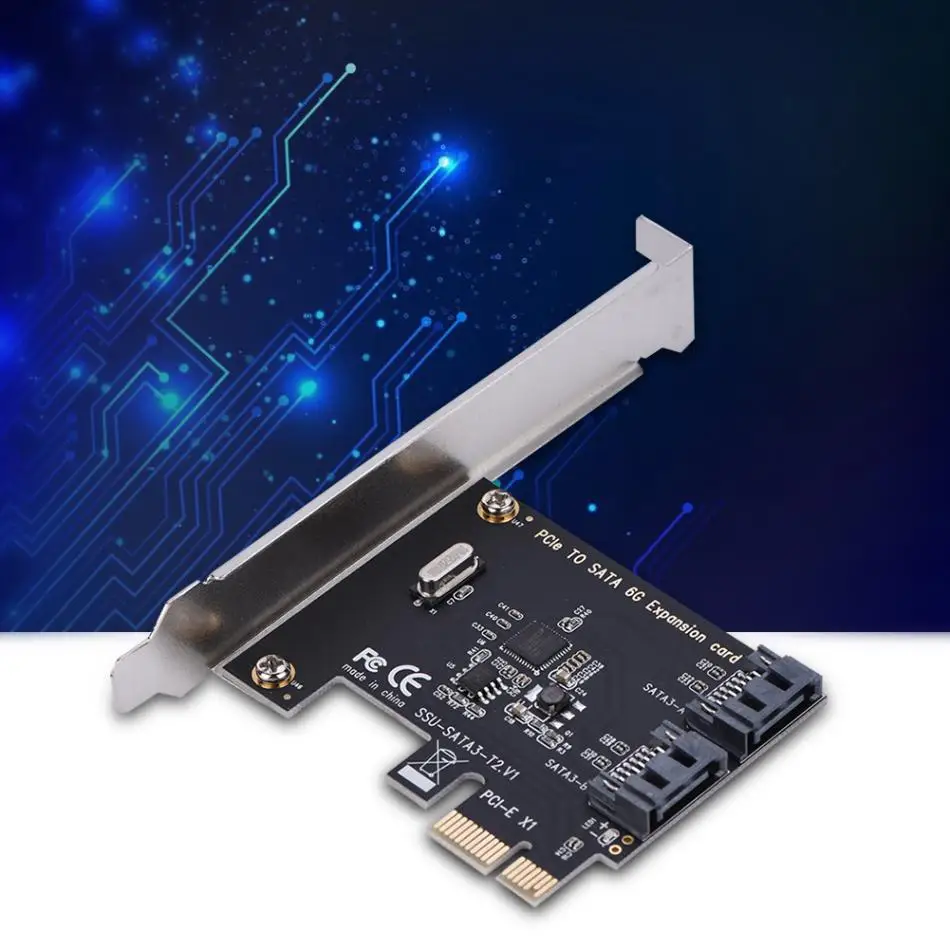 1X 4X 8X 16X PCI E карты Express на SATA 3 0 2 портовые III 6 Гбит/с расширительные платы адаптера
