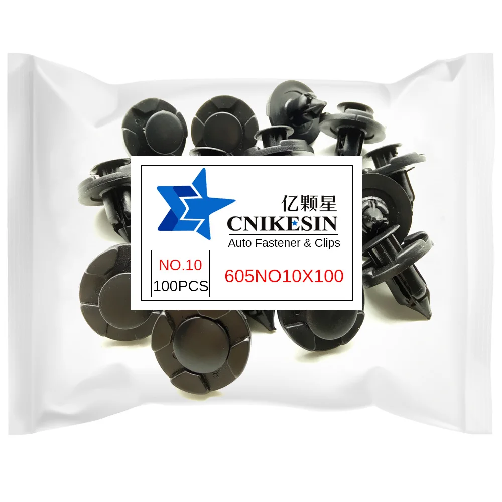 Нейлоновый бампер CNIKESIN NO.10 100 шт. 8 мм крепеж заклёпки фиксаторы типа пуш-ап
