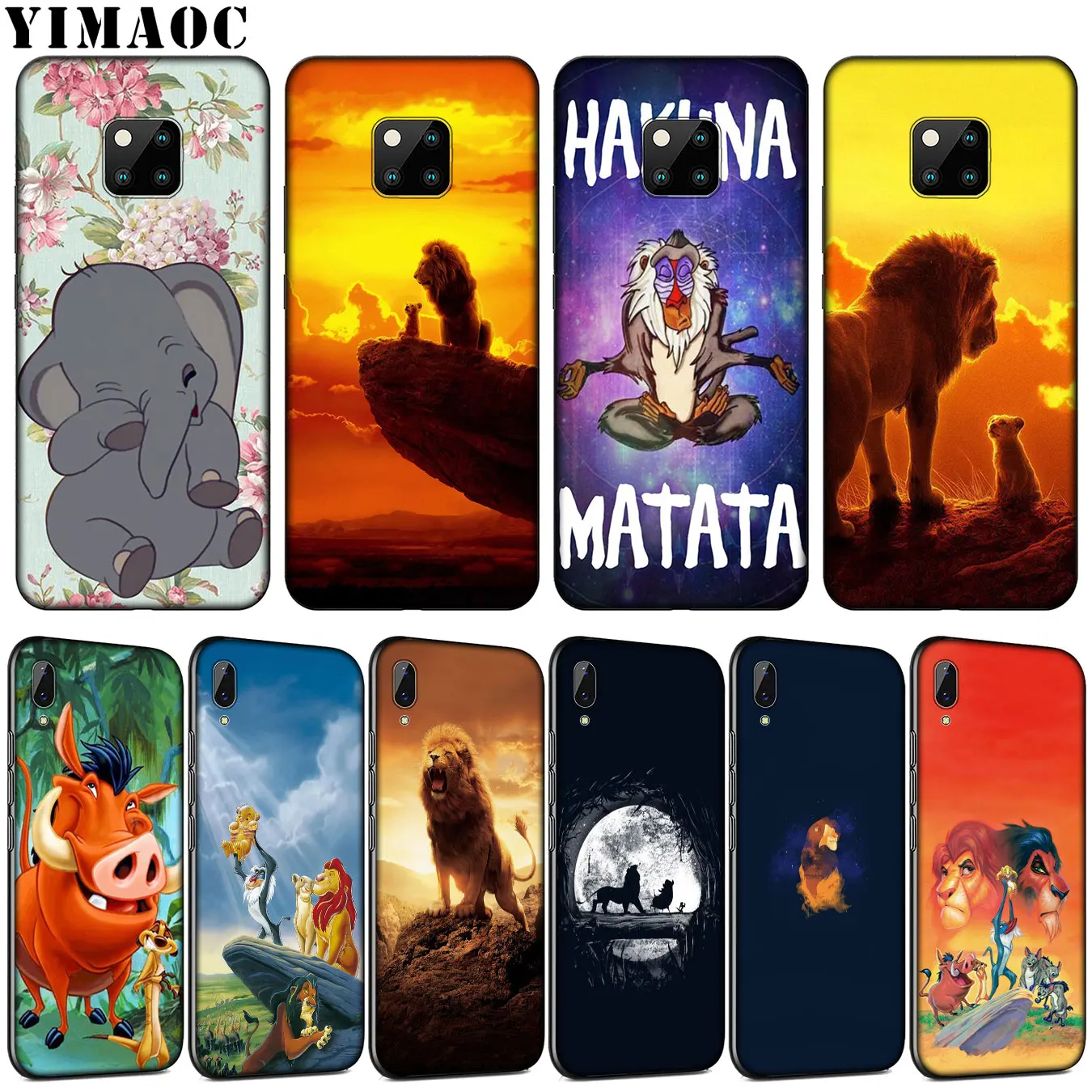 Мягкий силиконовый чехол YIMAOC для телефона Huawei Mate 30 20 10 Pro Nova 5I 5T 5 4 4E 3i 3 2i Lite