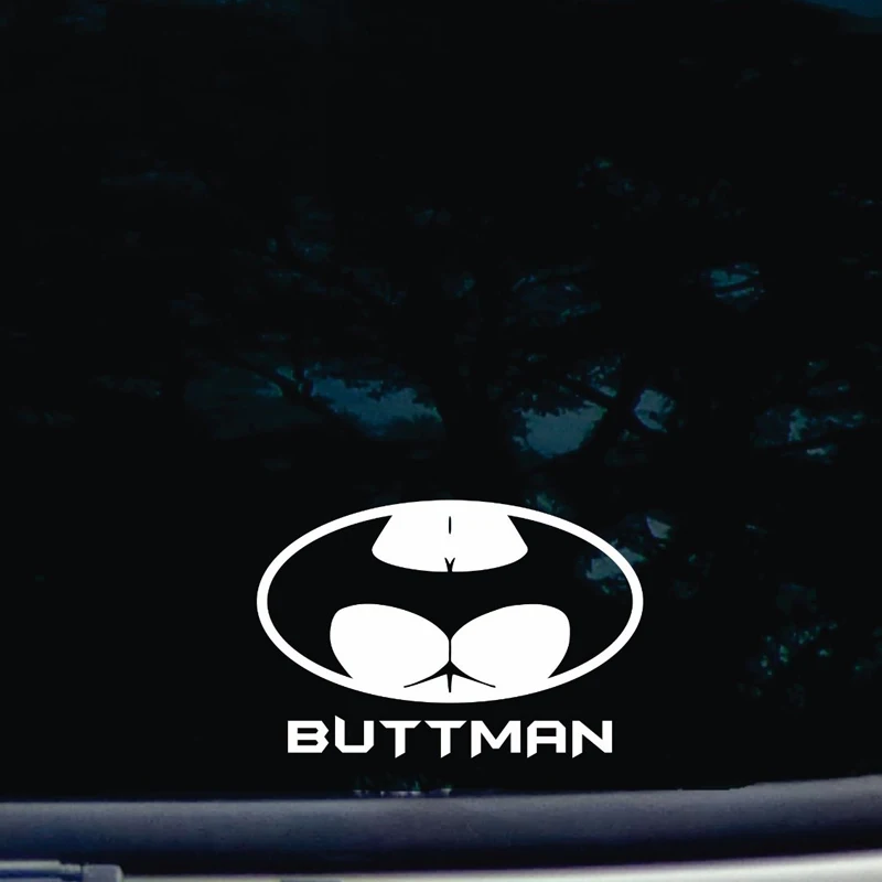 2 шт. 6 &quotчерный/белый BUTTMAN Note бампер наклейка Наклейка на окно автомобиля премиум