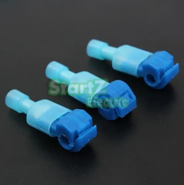 100 шт. синие быстроразъемные клеммы для проводов и Штекерный соединитель 2 5-4 0 мм