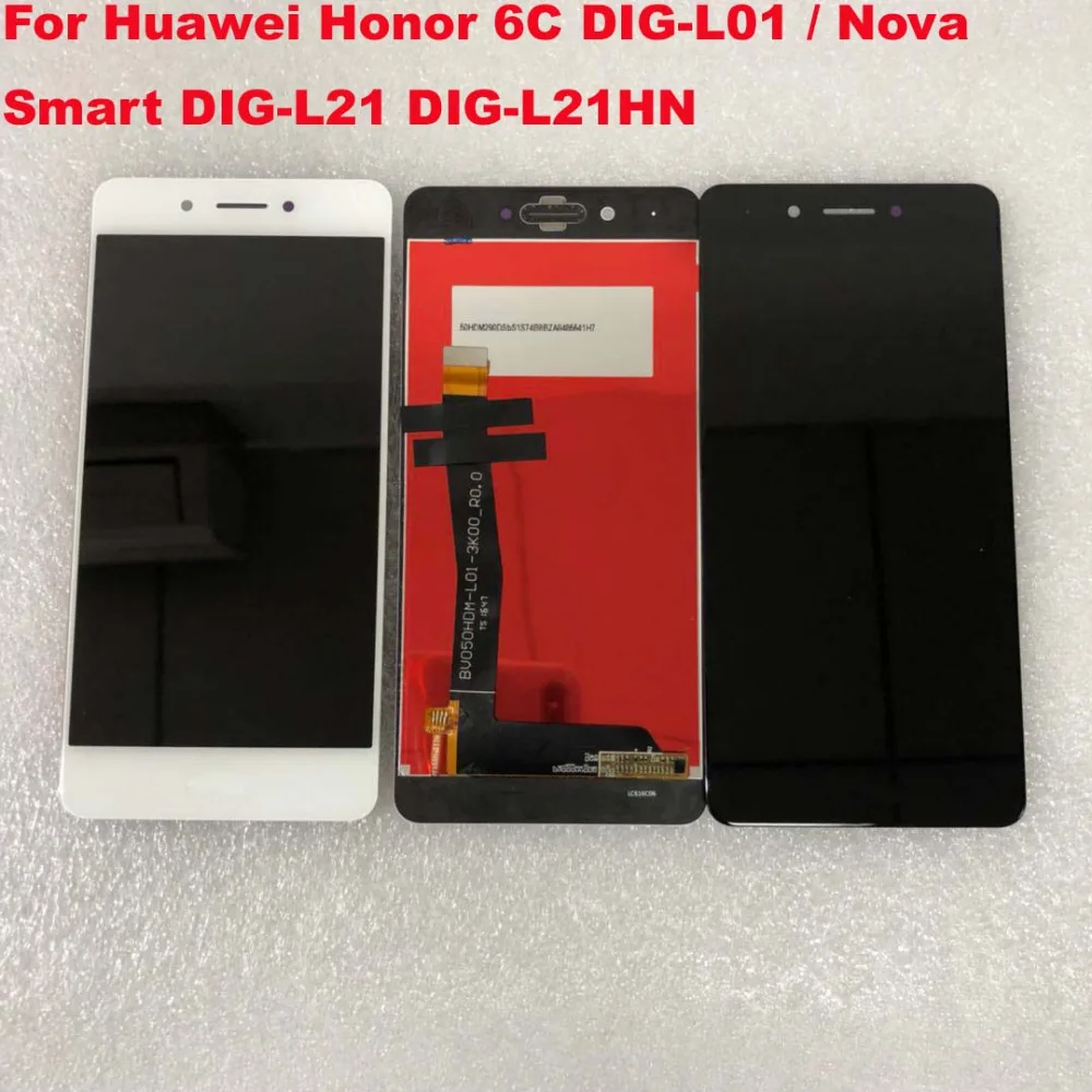 Тестирование ips ЖК-дисплей Дисплей для huawei Honor 6C DIG-L01/Nova Smart DIG-L21 DIG-L21HN кодирующий преобразователь сенсорного экрана в сборе+ рамка