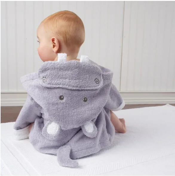Детская ночная рубашка с капюшоном и животными BC1075|newborn bathrobe|newborn nightgownsnewborn baby