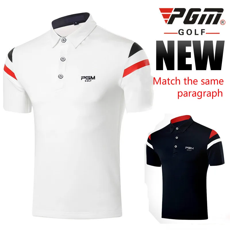 2018 PGM Men's Golf Clothing Short Sleeved T-shirt Summer Breathable Soft Comfortable Clothes For Male Size M-XXL | Спорт и
