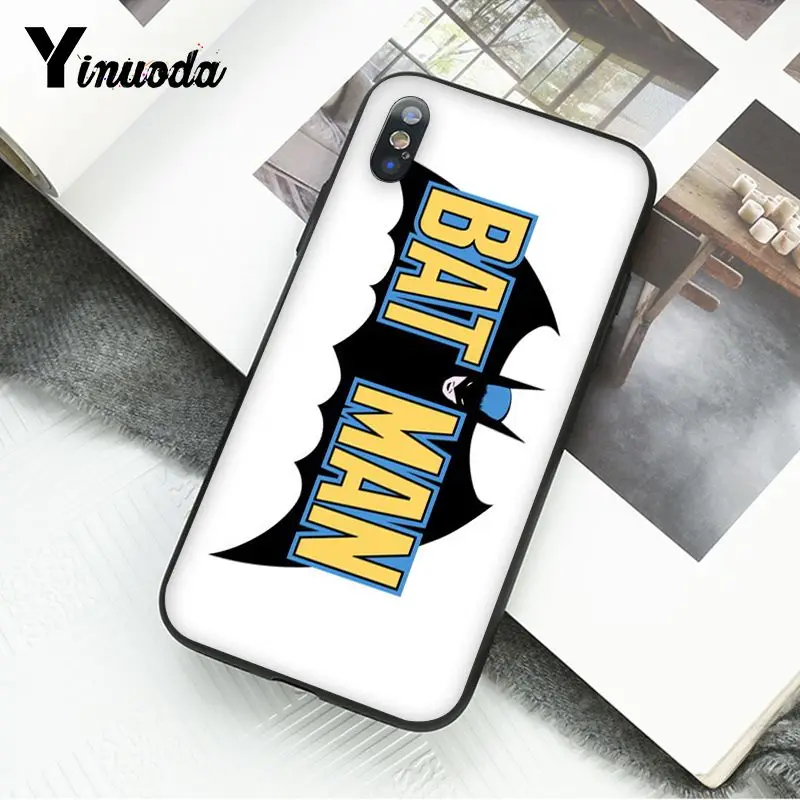 Yinuoda Дэдпул Железный человек Марвел Мстители логотип DIY чехол для телефона iphone 11 Pro Max 8 7 6 6S Plus X XS MAX 5 5S SE XR - Цвет: A6