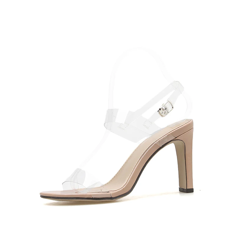 Zapatos/прозрачные желтые босоножки летняя обувь для вечеринок пикантные
