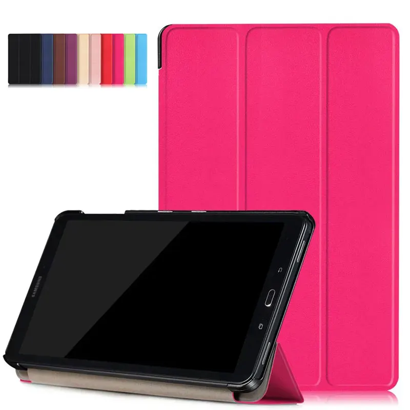 Тонкий ТПУ Стенд PU кожа 3 папка обложка чехол для Samsung Galaxy Tab 10.1 P580 p585 Планшеты
