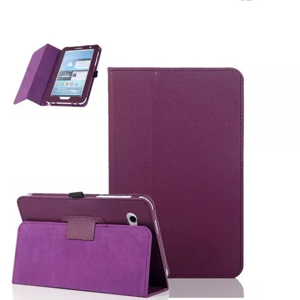 Флип-чехол для планшета samsung Galaxy Tab 2 " GT-P3100 P3110 P3113 чехол-подставка для samsung Tab 2 P3100 чехол-подставка - Цвет: Purple