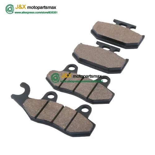 Бесплатная доставка 4 шт. Передние Задние тормозные колодки для YAMAHA FZR 50 DT 200 WR TT 250 R