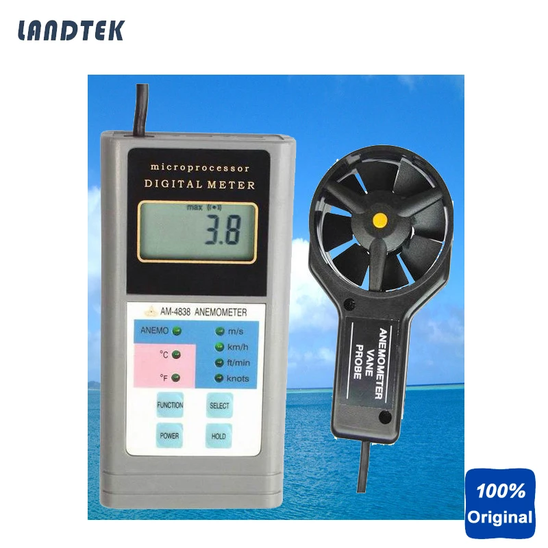 

Digital Portable Wind Tester Anemometer Data Logger AM-4838