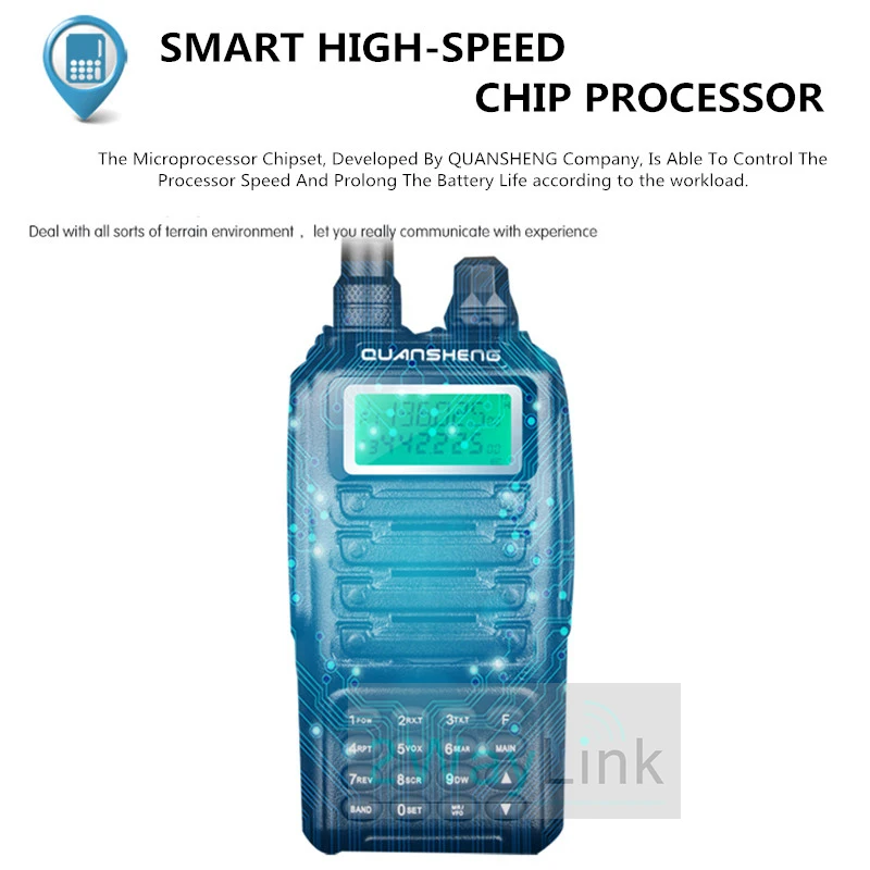 Высокое качество QUANSHENG TG-UV2 Ham Радио Двухдиапазонная 5 Вт QUANSHENG TG UV2 VHF супергетеродинная рация FCC CE сертификация