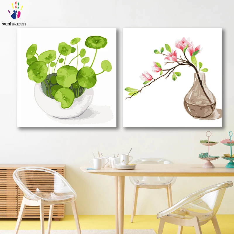 DIY картинки для раскраски по номерам в различных расцветках с применением