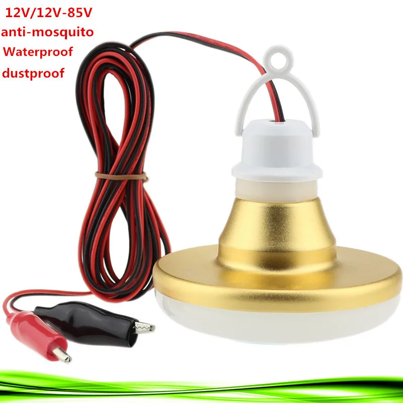 

12V Waterproof 12/15/20/30W Led Bulb Portable Led Lamp Outdoor Camp Tent Night Fishing Emergency street vendor Hanging Light