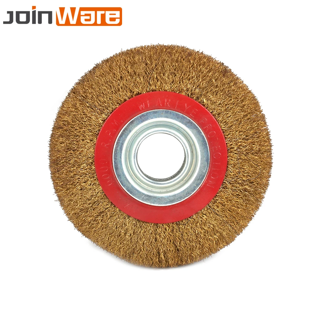 

6 Inch 150mm Steel Flat Wire Wheel Brush For Rotary Tool 32mm Hole Dia Electric Abrasive Tools High Quality