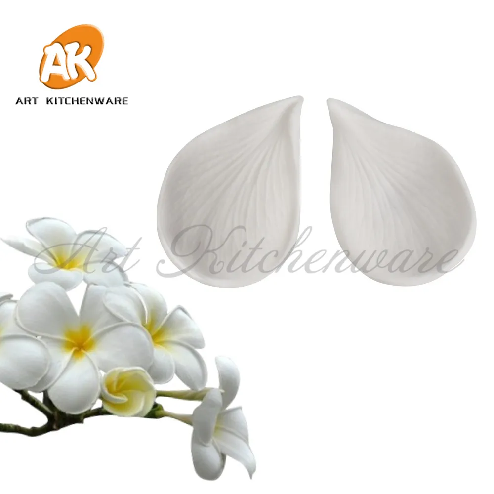 2 шт. Frangipani лепестки Veiner силиконовые формы для торта Fondant (сахарная) впечатление