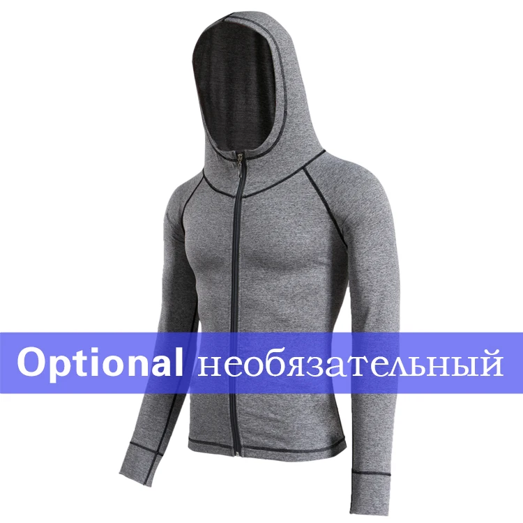 4 шт., мужская спортивная одежда для спортзала, Беговые Спортивные костюмы, мужской спортивный костюм для улицы, мужские уличные спортивные костюмы для бега, повседневная спортивная одежда - Цвет: 1 Pcs Gray Jacket