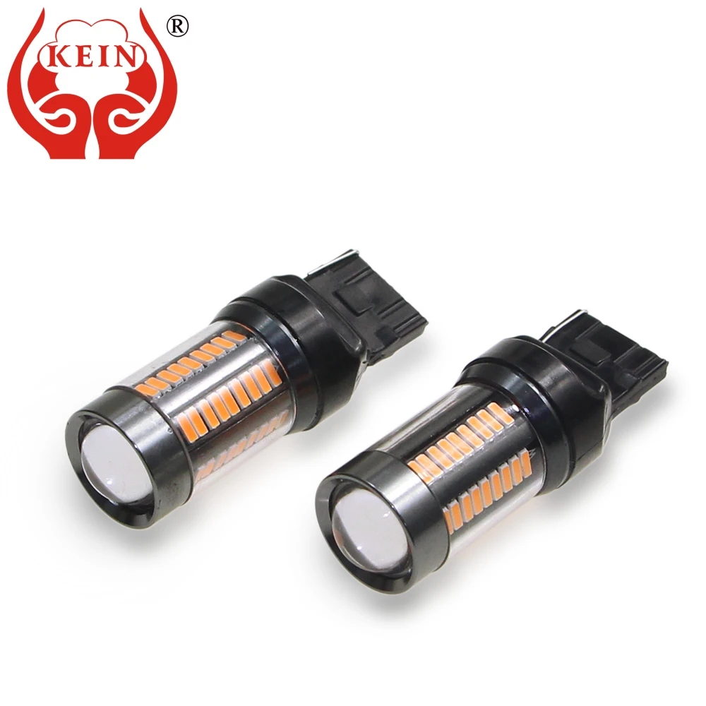 KEIN 2 шт. T20 7440 led w21w 4014 66SMD 12V Авто Обратный DRL задний поворотный сигнал светодиодные