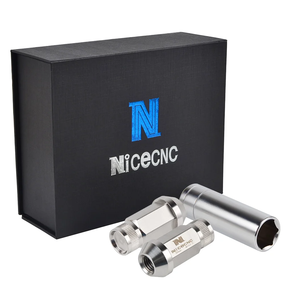 NICECNC 20 шт. M12x1.5 гоночный обод колеса наконечники гайки T304 нержавеющая болты JDM Dub