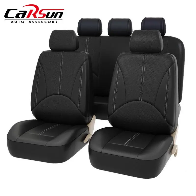 New Universal Car Seat Cover PU Leather Split Bench Full Set Airbags Compatible and for Toyota For VW | Автомобили и мотоциклы