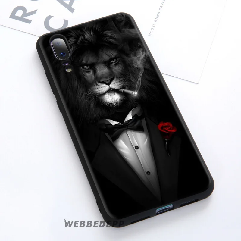 Мягкий чехол WEBBEDEPP Lion Alpha Male Cub для Huawei P30 P20 Pro P10 P9 Lite 2017 P Smart 2019 и Nova 3 3i Y9 |