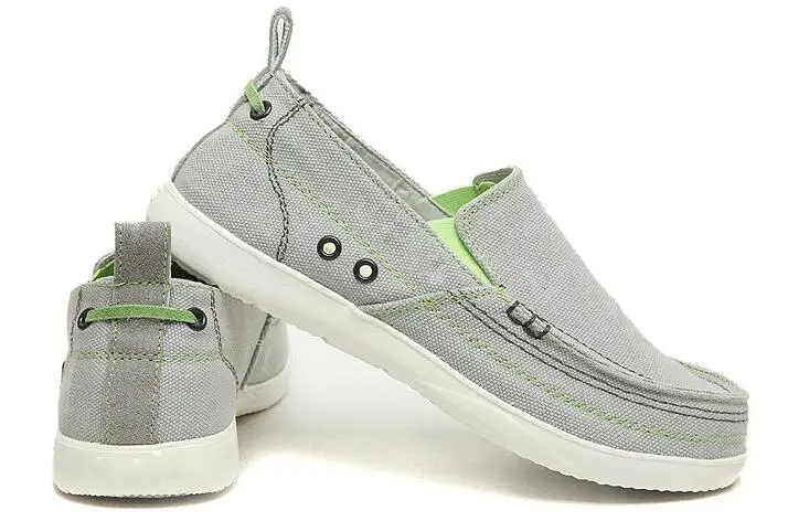 XEK Canvas Mens Loafers Fashion Handmade Moccasins Soft Casual Slip On Men's Boat Shoes Size 39~46 flats ST253 | Обувь