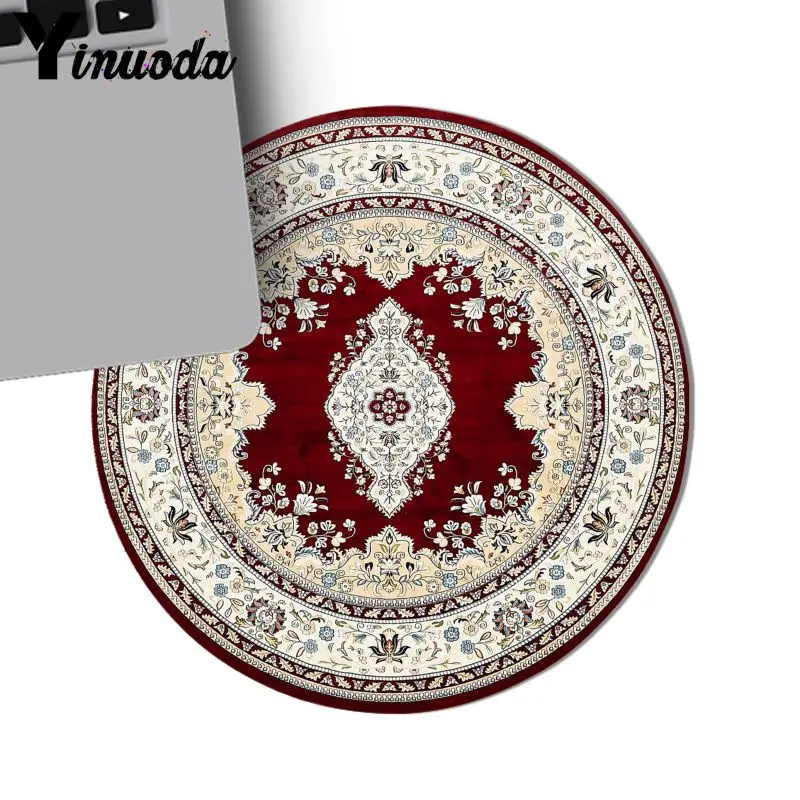 Круглые персидские коврики Yinuoda резиновый игровой коврик для мыши ПК лидер