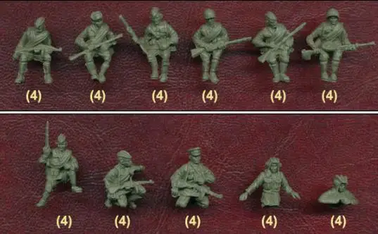 Второй мировой войны Русский Танк гонщиков 1/72 солдат фигурки модель комплект