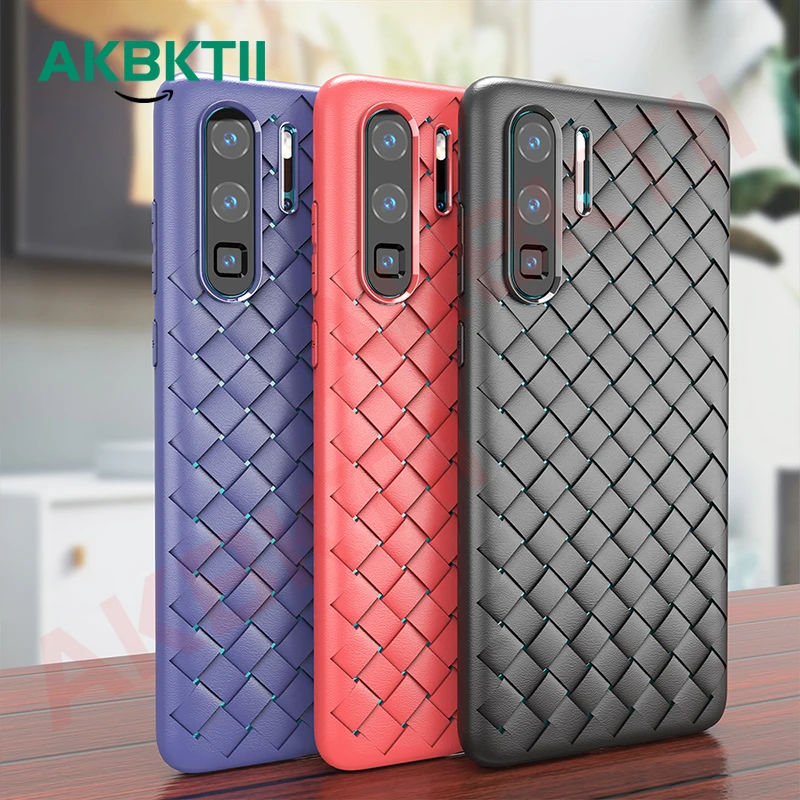 AKBKTII роскошный BV сетка Ткачество чехол для huawei p20 противоударный P30 Pro Чехол тонкий
