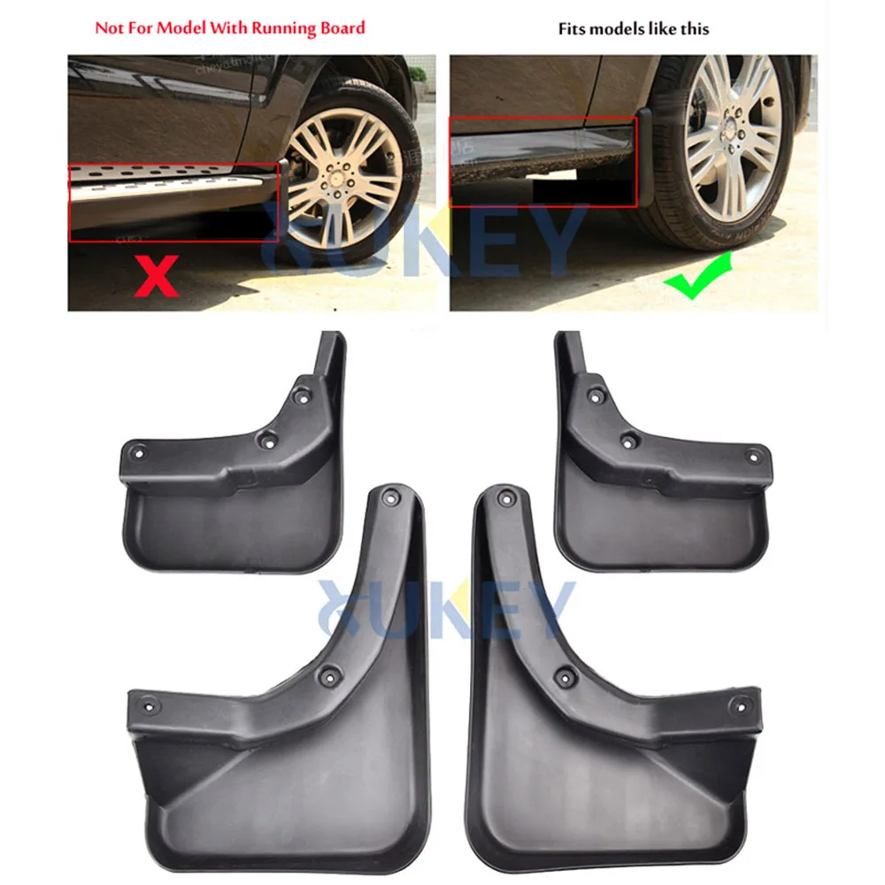 Комплект литых брызговиков для Mercedes Benz GLK Class X204 2008 2015 брызговики Брызговики 2009 2010