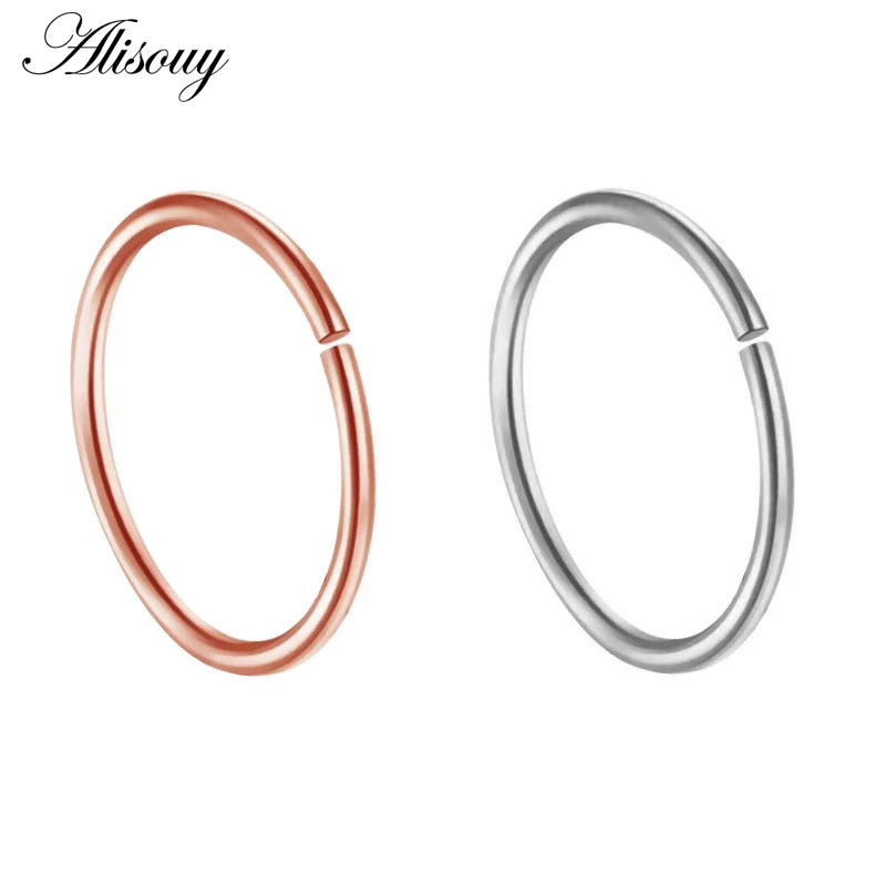 EM0893 Style 2 Новинка, 1 шт., сталь, 20 г, кольца с искусственным носом, Поддельные кольца для перегородки, кольца, ноздри, Daith, имитация пирсинга, клипса на нос, кольца для пирсинга, ювелирные изделия - Окраска металла: EM0893 Style 2
