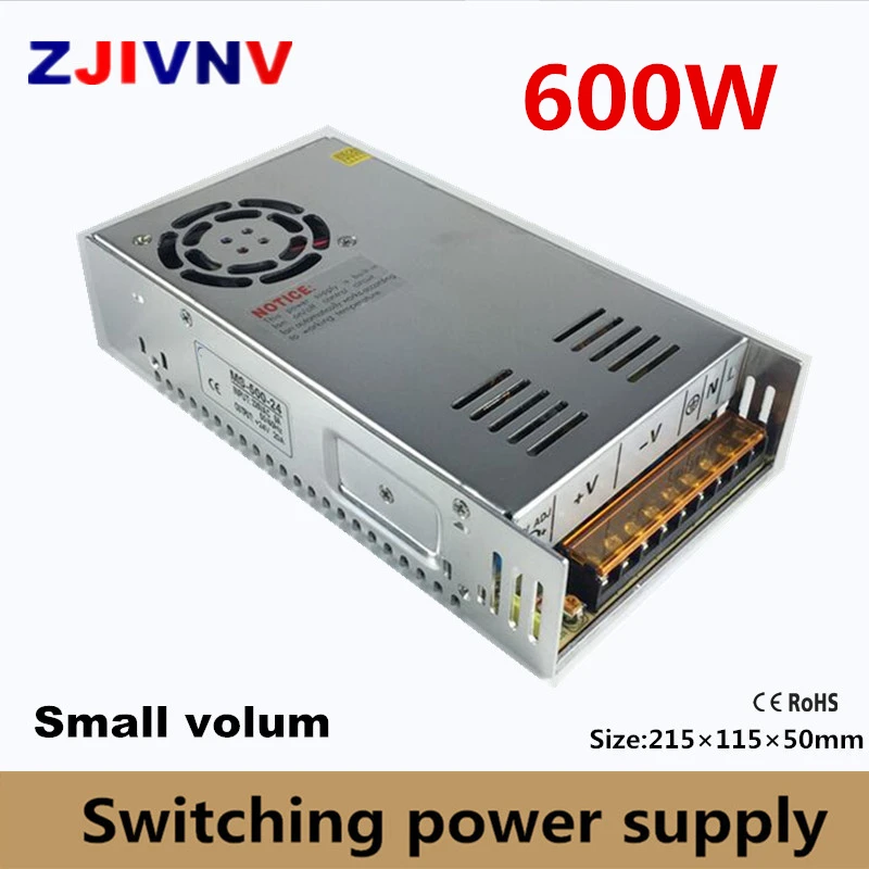 600W импульсный источник Питание питания с одним выходом, AC-DC 5v 12V 13,8 v 15V 24V 27V 36V 48V с алюминиевой крышкой, 50В 60В 72В, импульсивный источник питания 12V 50A, 15V 40A