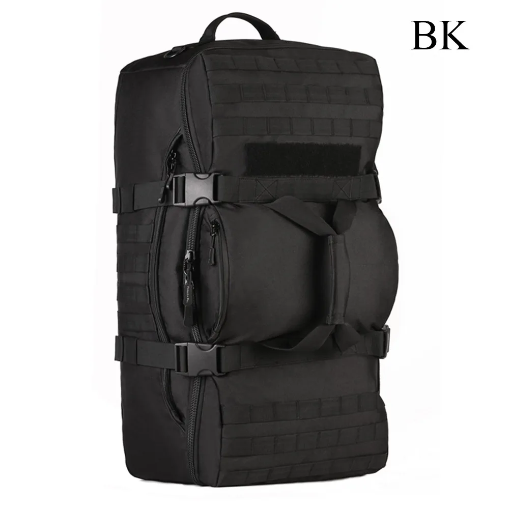 Sinairsoft 60L Открытый тактический Спорт Восхождение нейлон Для мужчин мешок Военное Дело рюкзак для путешествий Пеший Туризм плеча рюкзак - Цвет: BK