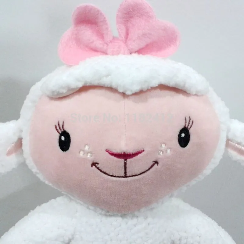 Милые Doc McStuffins игрушка Lambie ягненка плюшевые игрушки Животные 25 см 10 дюймов детская одежда для девочек Игрушечные лошадки для детей рождественские подарки