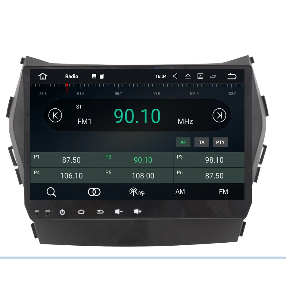Автомагнитола 2 ГБ + 32 Android 10 4G мультимедийный плеер навигация GPS 2din для Hyundai ix45 Santa Fe