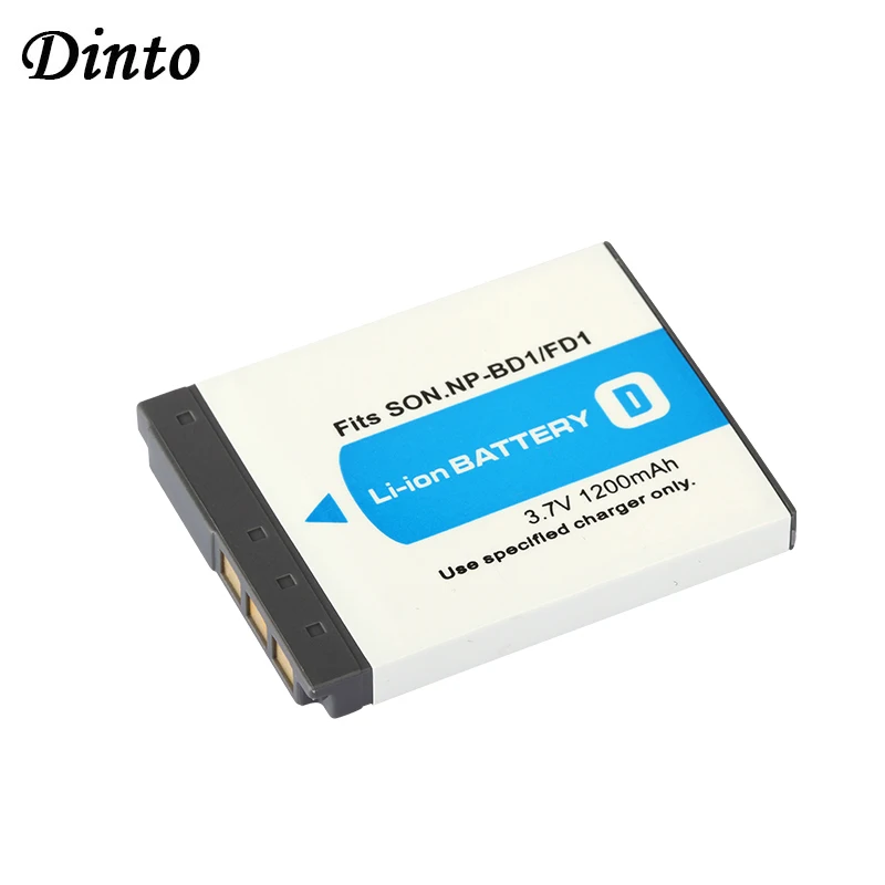 

Dinto 1pc 1200mAh NP-FD1 NP FD1 NP-BD1 NP BD1 Digital Camera Battery for DSC T200 T2 T70 T300 TX1 T900 T700 T500 NPBD1 NPFD1