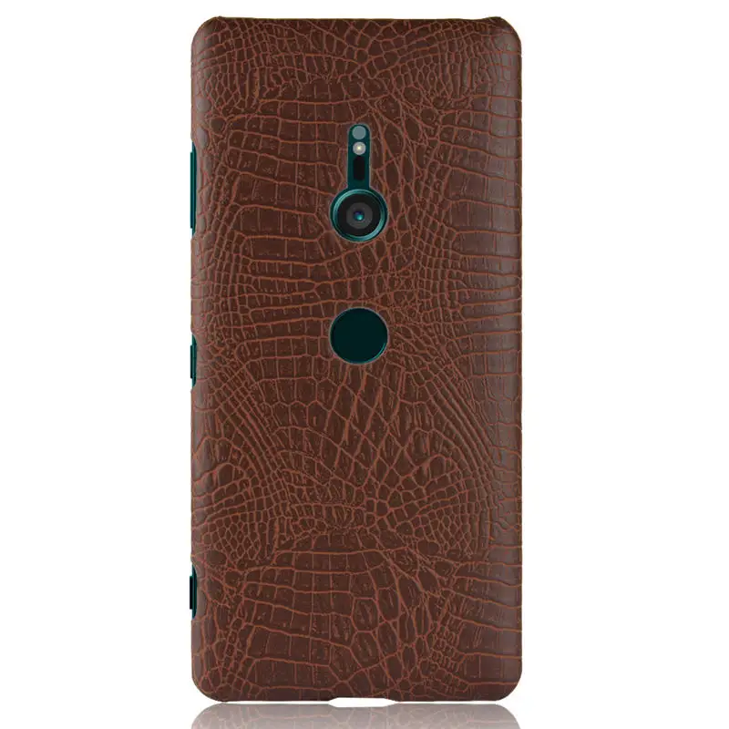 Для Sony Xperia XZ3 чехол Роскошный PU кожаный твердый пластиковый на заднюю панель для