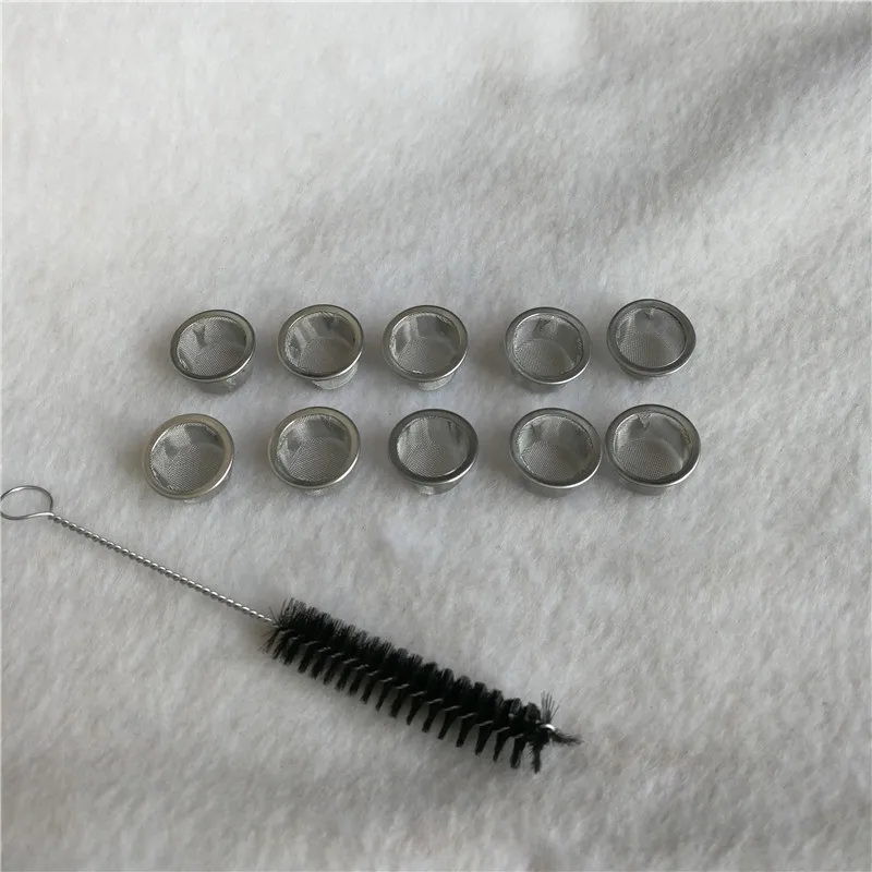 

Crystal tobacco pipe, with brush and screen
