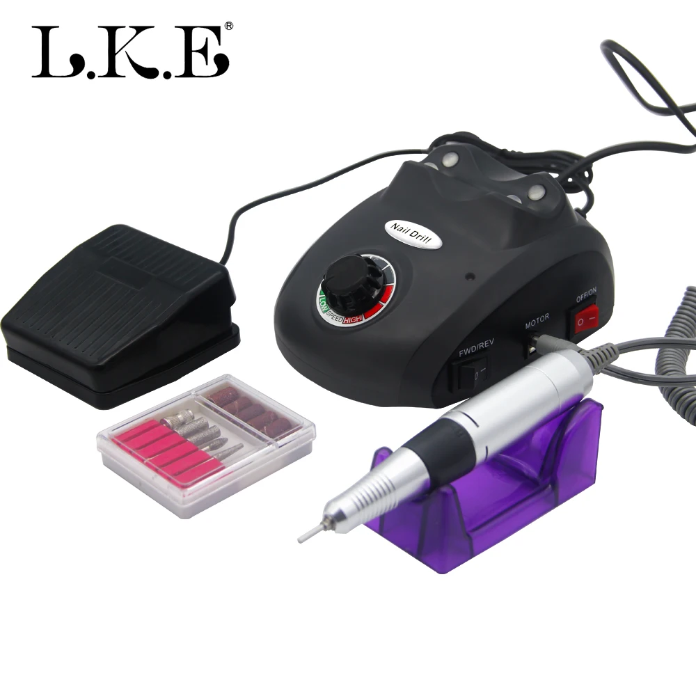 LKE hot Nail Drill art equipment Electric Manicure 30000rpm manicure machine electric bits for drill nail | Красота и здоровье