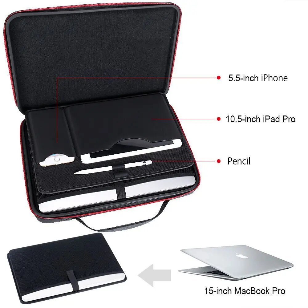 Smatree жесткая Портативная сумка для компьютера Macbook Pro 13 дюймов Macbook Pro 15,4, Apple Macbook Air 13,3 дюймов Сумка для ноутбука сумка через плечо
