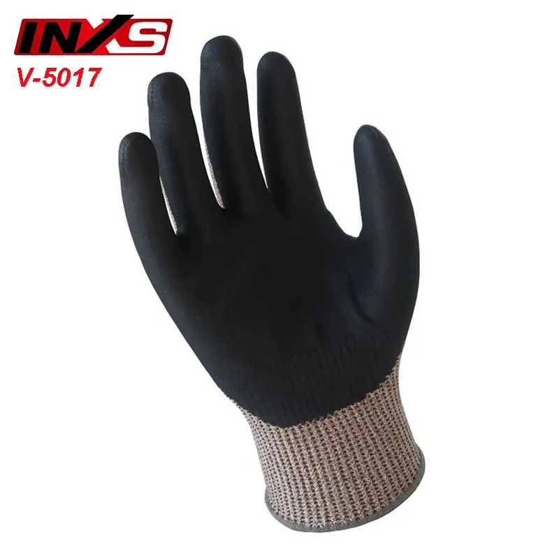 SAFETY-INXS V-5017 анти-порезные перчатки высокого качества уровень 5 устойчивые к порезам перчатки износостойкие маслостойкие механические перчатки