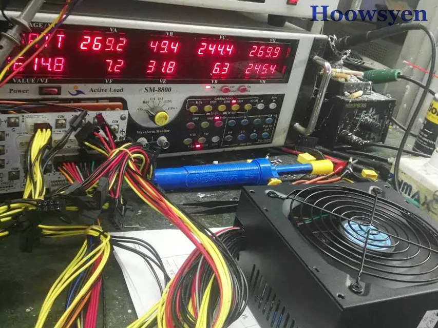 Добыча случае eth для BTC LTC тире шахтеров Riser адаптер Мощность Номинальная 1600 Вт 12 В