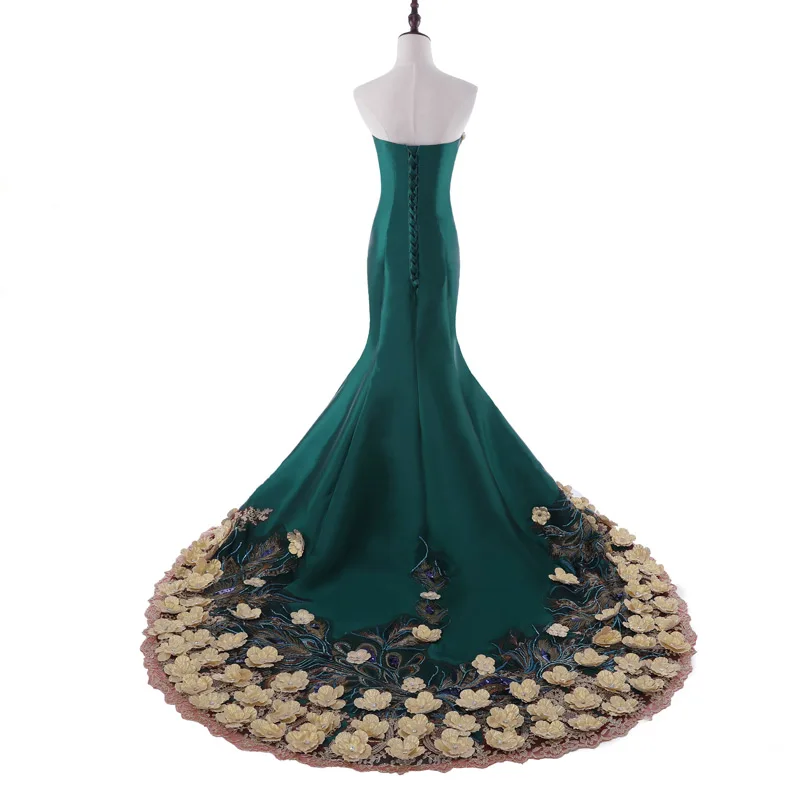 Новое поступление роскошное вечернее платье Vestido de Festa ТРАПЕЦИЕВИДНОЕ атласное