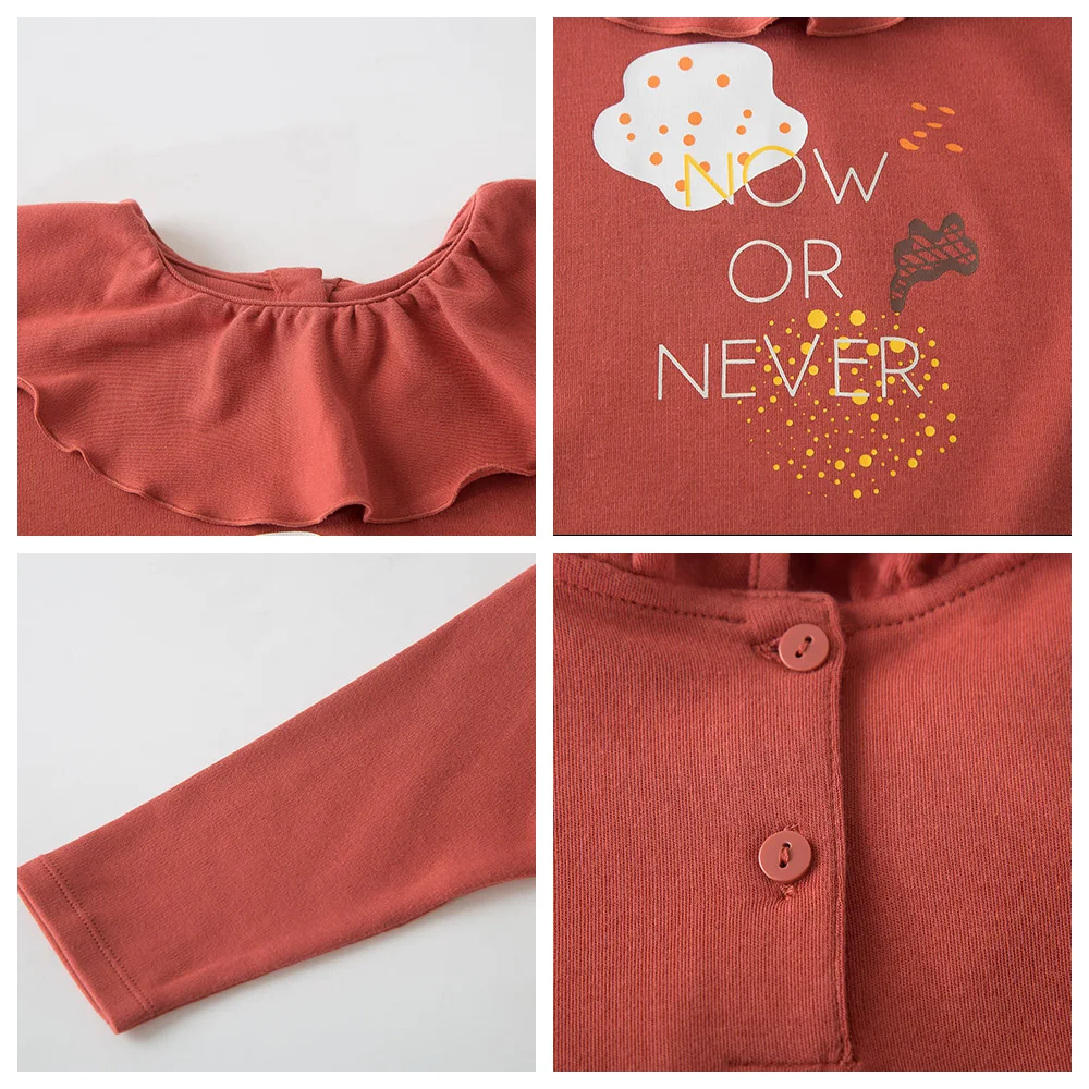 Платье MiniBalabala для девочек в полоску а-силуэта с воланами длинным рукавом |